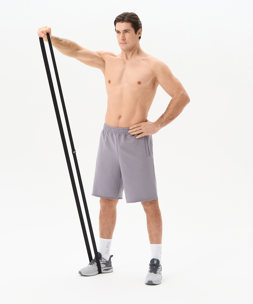 Эспандеры для кроссфита ES-205, высокая нагрузка, текстиль, черный