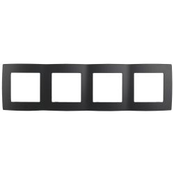 12-5004-05 ЭРА Рамка на 4 поста, Эра12, антрацит