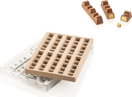 Форма для запекания Silikomart Forma do czekoladek Kit Sinfonia, овальная, силикон, 12 2,5 см