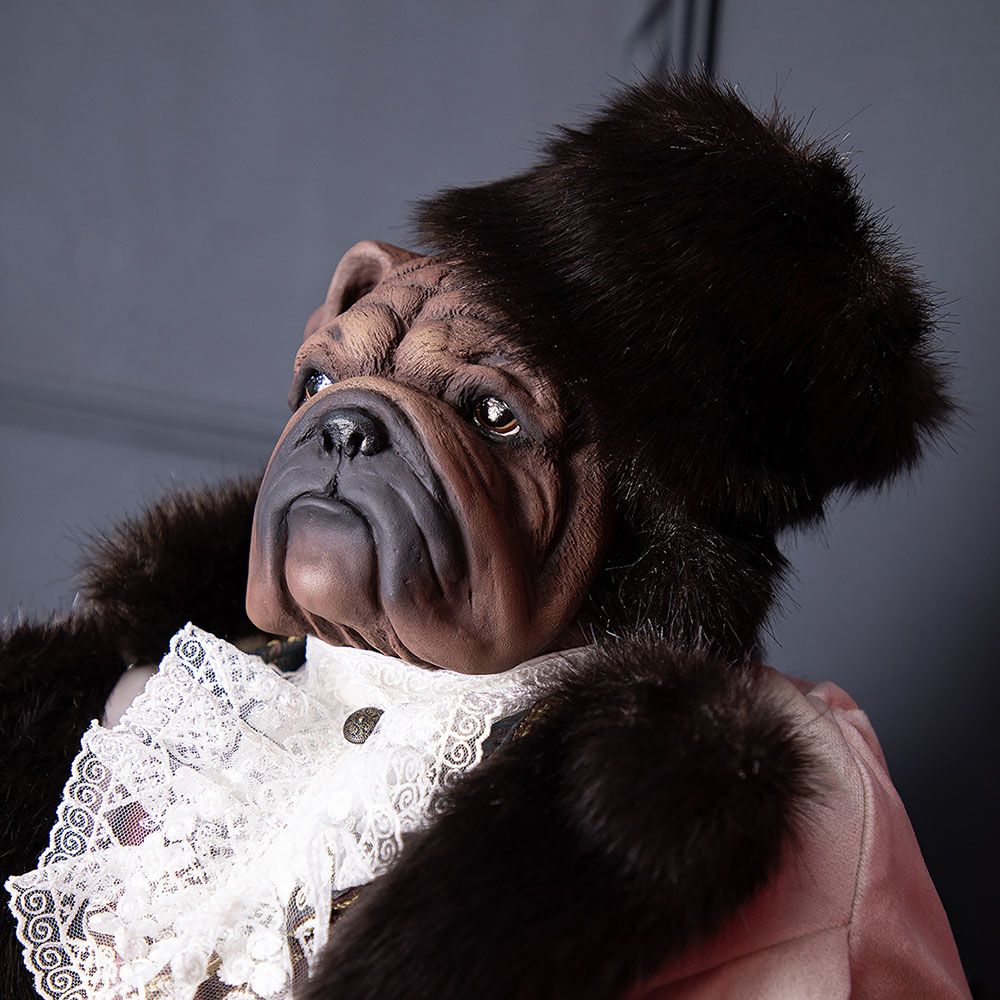 Кукла коллекционная Бульдог Граф Потемкин