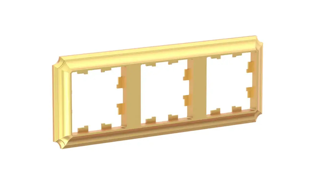 ATLASDESIGN ANTIQUE 3-постовая РАМКА, универсальная, ЗОЛОТО