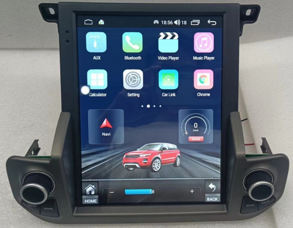 Магнитола для Land Rover Discovery 4 2009-2016 (взамен 5" экрана или монохрома) - Carmedia NH-R1005-4 монитор 9.7" в стиле "Тесла", Android 10, 6Гб+128Гб, CarPlay, 4G SIM-слот