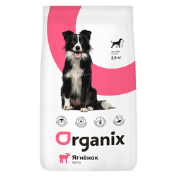 ORGANIX Для взрослых собак с Ягненком для чувств.пищ.