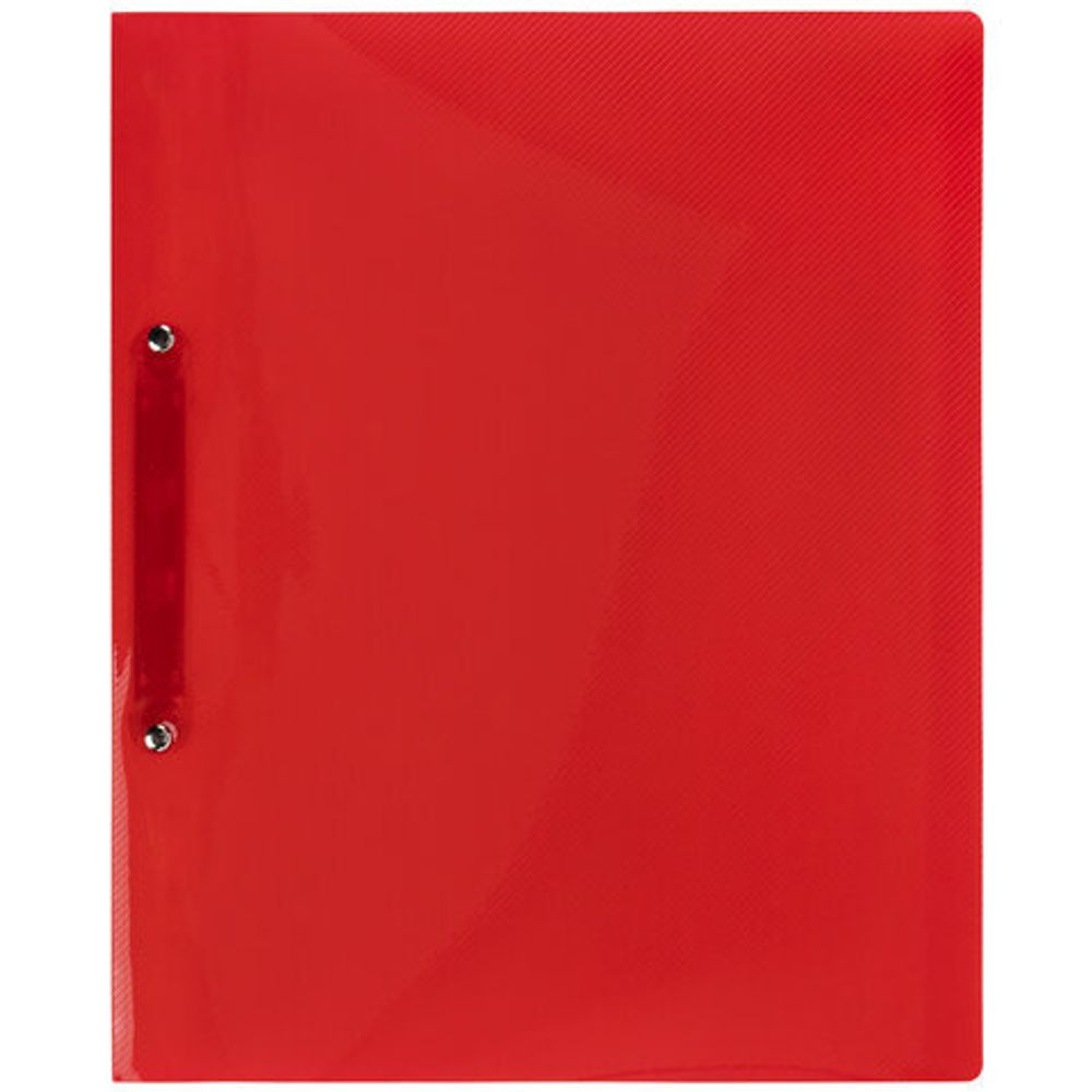 Папка для портфолио школьника/дошкольника, А4, 2 кольца, 10 файлов, красный пластик, ЮНЛАНДИЯ, 115235