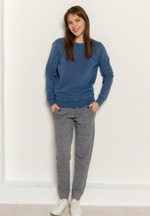 Свитшот Bowery NYC однотонный Natural Blue