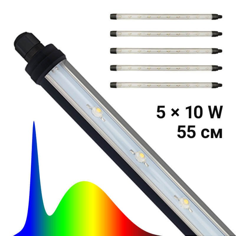 PROPAGATOR LED TUBE SIZE L (5x10W)