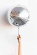 Шар А 3D СФЕРА Б/РИС 16"/41 см Металлик Silver (серебро) (БГ-19)