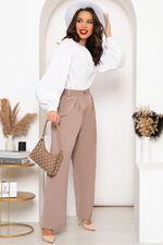 Рубашка с объёмными рукавами "Эльза" (вайт) Б4325 LT Collection (Акция)