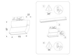 Ambrella Трековый однофазный светодиодный светильник Track System GL6801