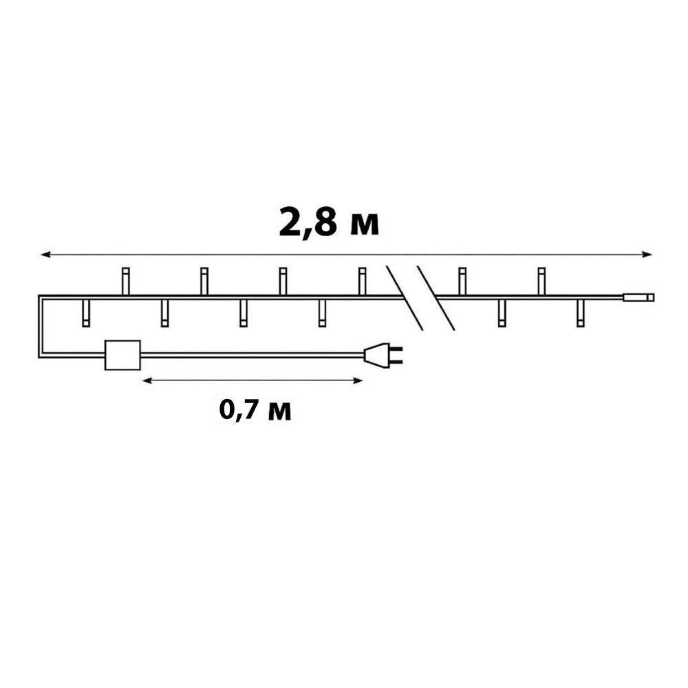 ULD-S0280-020-DGA MULTI IP20 COLORBALLS Гирлянда светодиодная с контроллером Разноцветные шарики. 20 светодиодов. длина 2.8 м. цвет свечения разноцветный. IP20. провод зеленый. упаковка- картон.