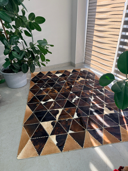 Ковер овальный натуральный Телячья шкура