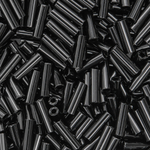 Японский бисер TOHO Bugle (стеклярус) 6mm (№49), непрозрачный глянцевый