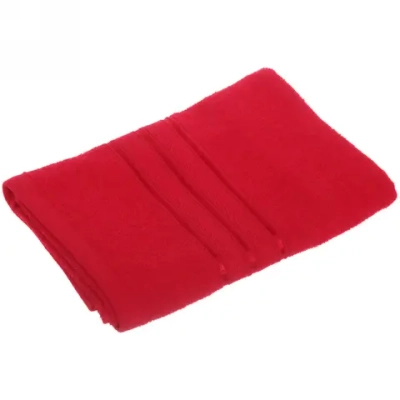 Полотенце махровое 50*80см «Comfort» цвет красный 02040 плотность 300гр/м2