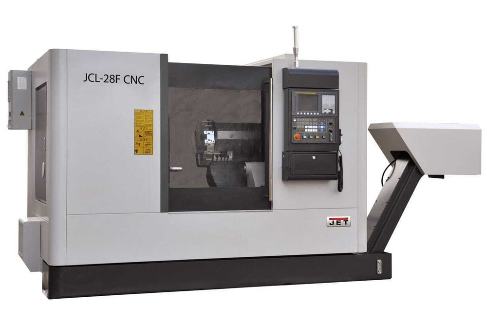 Токарный станок с ЧПУ JET JCL-28F CNC (Fanuc, гидр. патрон)