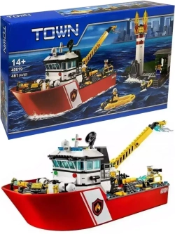 Конструктор Сити Пожарный катер 461 деталь 40019