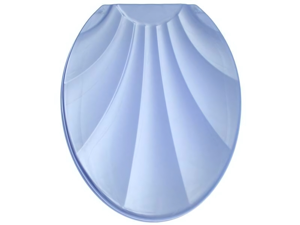 Сиденье для унитаза "Ракушка" голубой перламутр