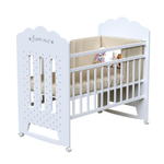 Кровать ВДК BONNE (колесо-качалка) белый