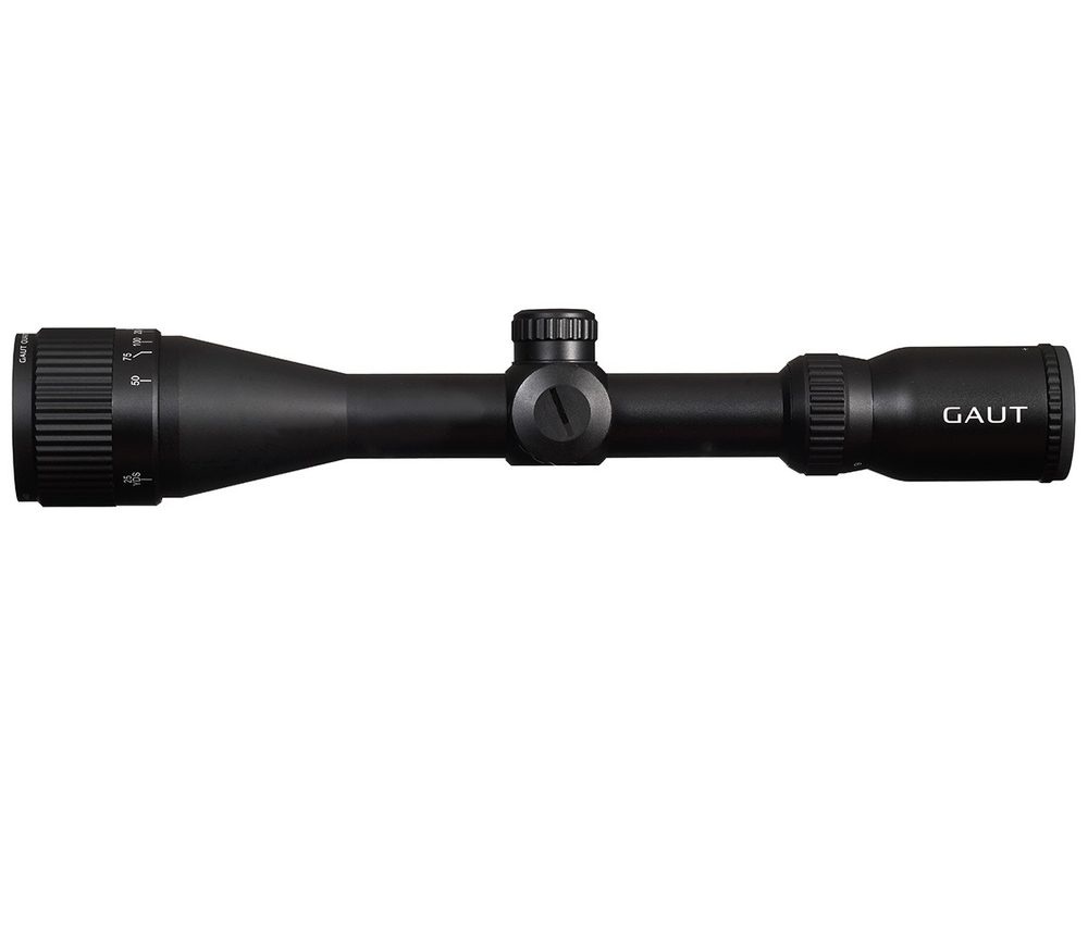 Оптический прицел Gaut Quartz 3-9x40, AO-параллакс, сетка 2 (Mil-Dot), SFP, кольца, подсветка