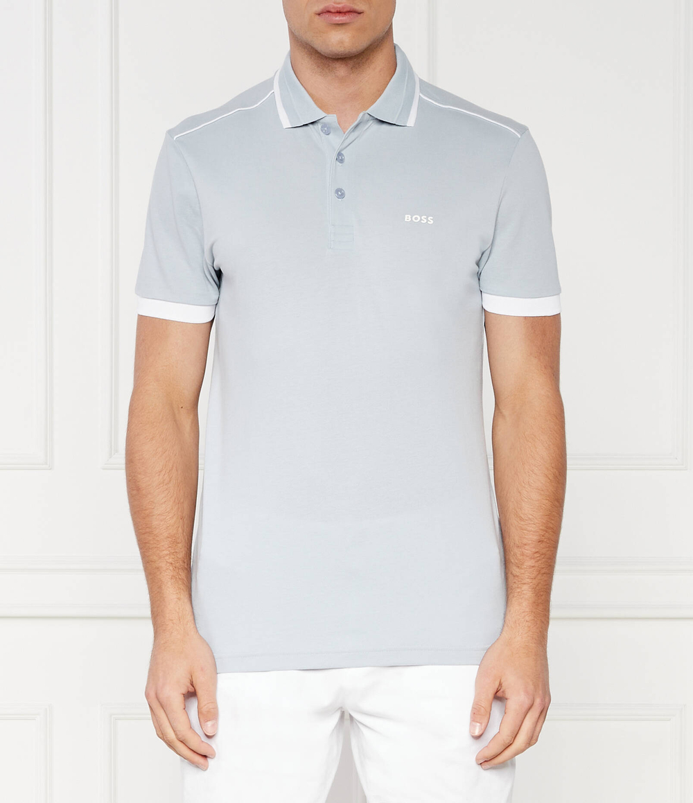 Поло Paddy 1 BOSS GREEN - голубой(50512995)