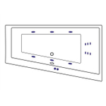 Акриловая ванна Excellent Sfera Slim P Line 170x100 WAEX.SFP17S.LINE