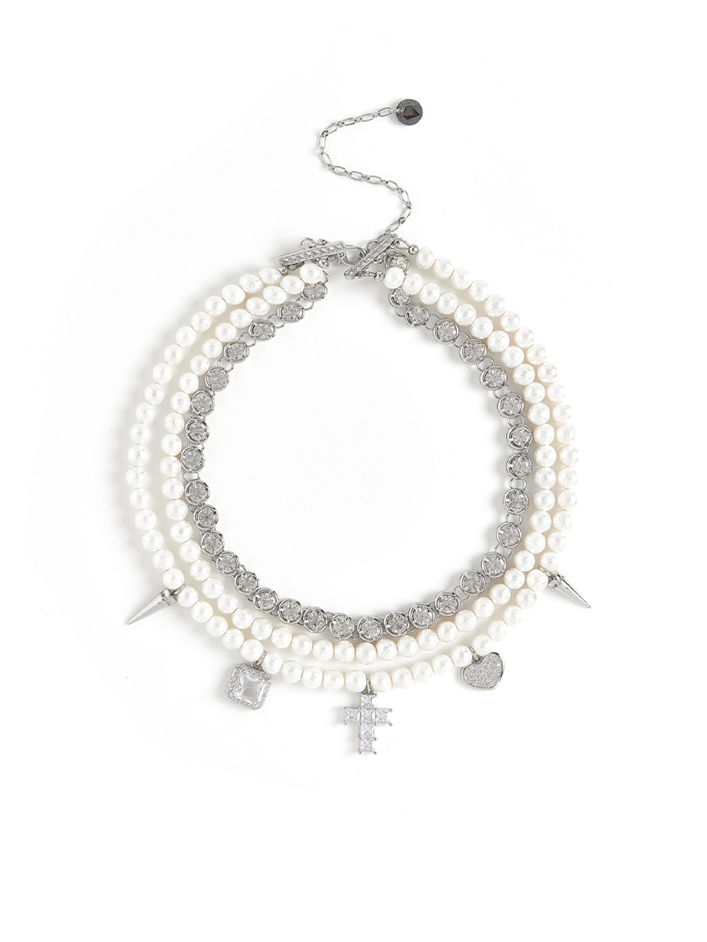 Чокер "Delicacy Shine" cotton pearl White