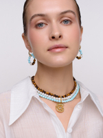 Серьги "Tiger circle" Gold