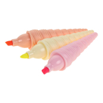 Набор текстовыделителей 3шт. "Жемчужина" голубой, в ПВХ пенале