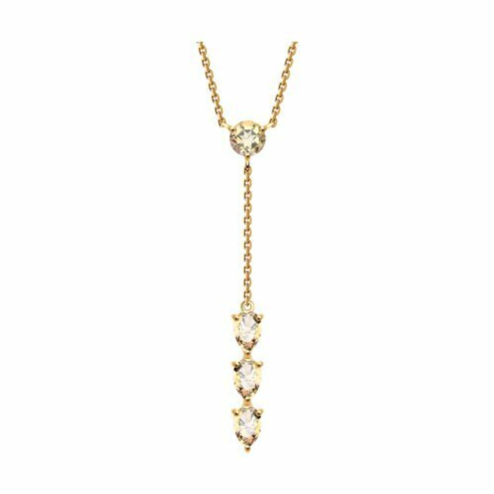 Колье из золота с топазами Swarovski