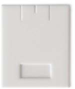 Вкладыш для серег и подвески белый с окном для бирки