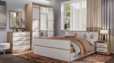 Кровать 140х200 с ящиками Сакура