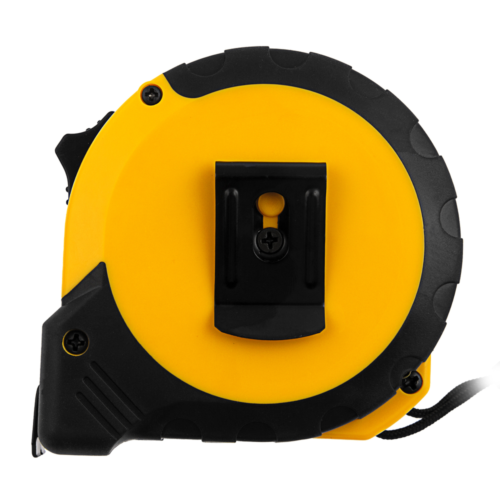 Рулетка 10м х 25мм, двухкомп. корпус, кнопка-пауза Denzel