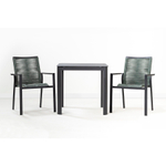 Стол обеденный leif, 80х80 см, темно-серый