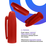 Перманентные красные маркеры, набор 3 шт, MC-Basir, корпус 21 мм, комплект спиртовых несмываемых и нестираемых маркеров (водостойких фломастеров) с пулевидным наконечником 2 мм