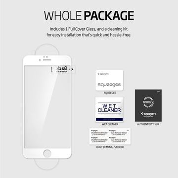 Spigen SGP Screen Protector Full Cover Glass for iPhone 6 Plus / 6S Plus White (белое)