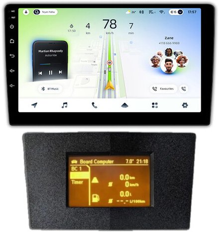 Магнитола для Opel Astra H (перенос БК вниз, черная) - Teyes CC4L монитор 9" IPS на Android 14, Snapdragon 662, CarPlay, 4G SIM-слот