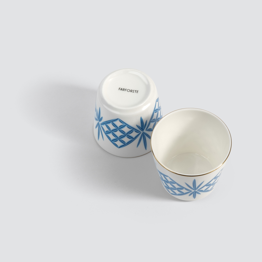 Набор из 2 кофейных стаканов Farforite «Звонко» 200 мл в подарочной коробке