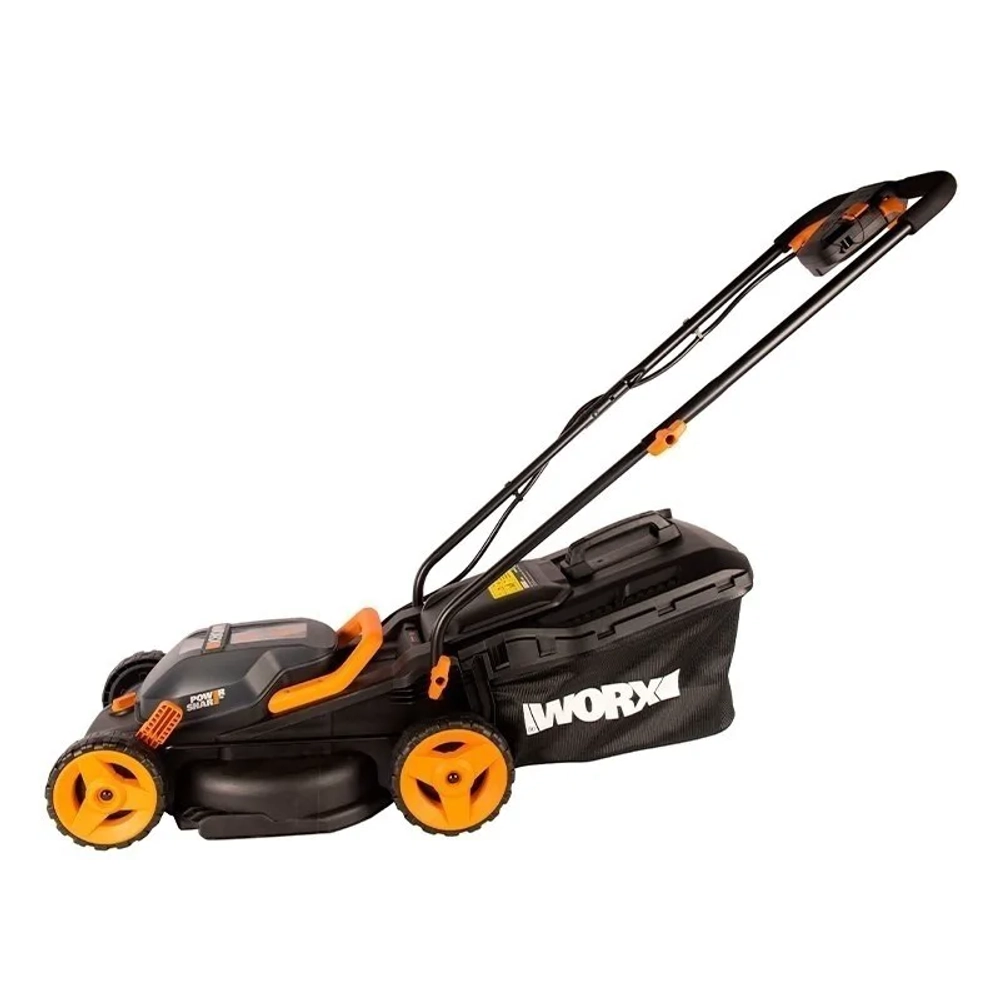 Аккумуляторная газонокосилка WORX WG779E 40В (2 x 2.5 Ач, ЗУ) нож 34 см, WG779E