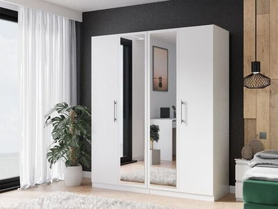 Распашной шкаф Аврора 4 Белый 101  220*50*240