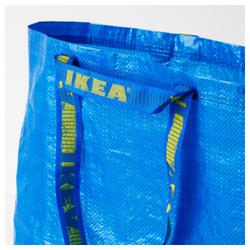 IKEA FRAKTA  (ИКЕА ФРАКТА)  -  Средняя сумка, синяя, 45x18x45 см/36 л