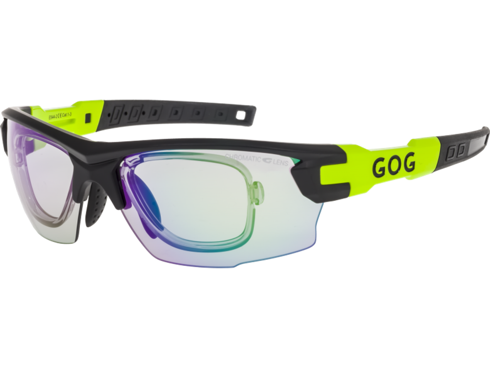 Спортивные очки GOG Steno C / Matt Black-Green / Photochromic Green Lens