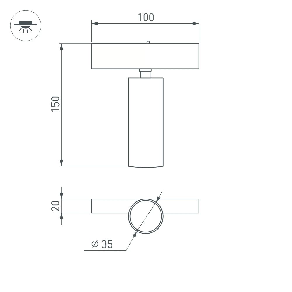 Светильник MAG-SPOT-25-R120-12W Warm3000 (BK, 30 deg, 24V) (Arlight, IP20 Металл, 5 лет) 033678(1)