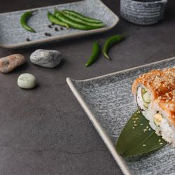 Блюдо прямоугольное 30,5*15*3,1 см с бортами Side Up2 Stone Untouched Taiga P.L. Proff Cuisine [1]