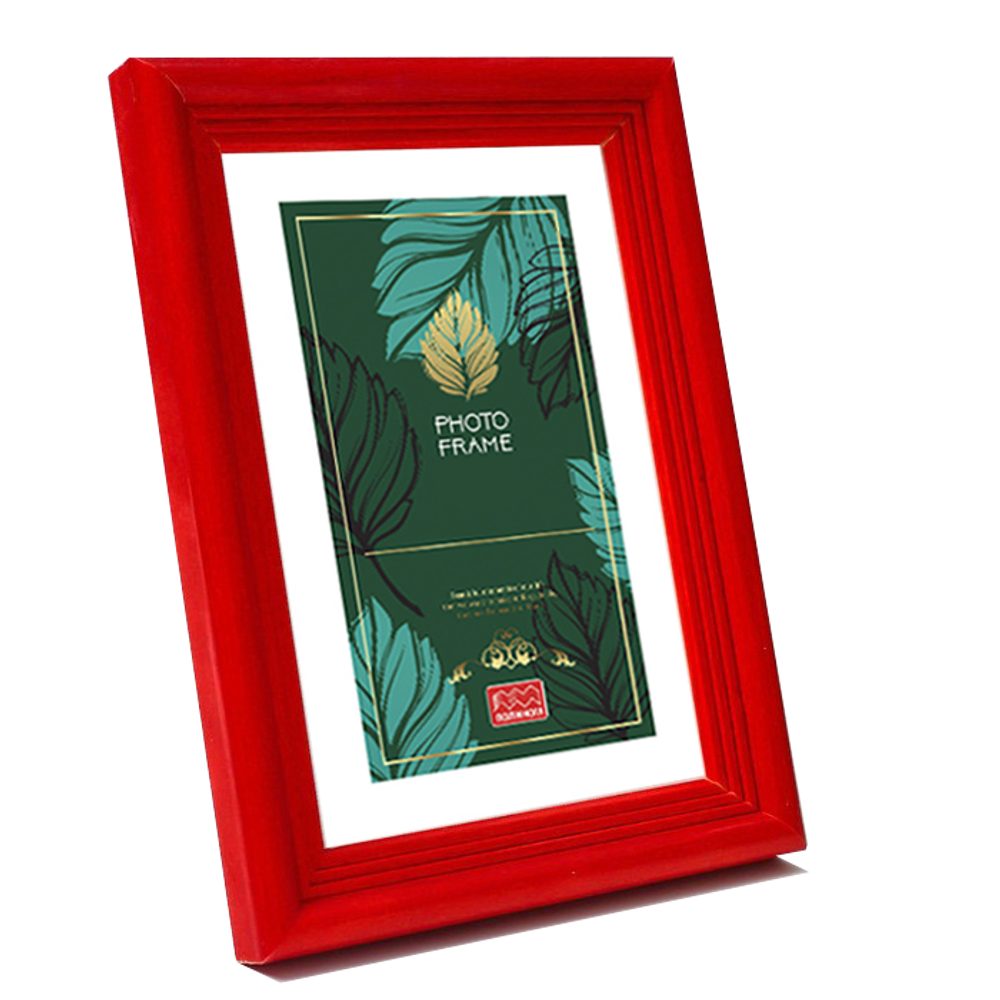 Фоторамка сосна 10х15 см красная