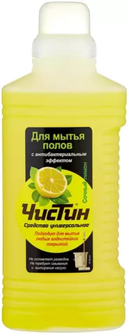 ЧИСТИН Средство для мытья полов Сочный лимон, 1 л