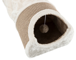 Туннель-когтеточка для кошек Trixie Scratching Tunnel, размер 110x30x38см., светло-серый / коричневый