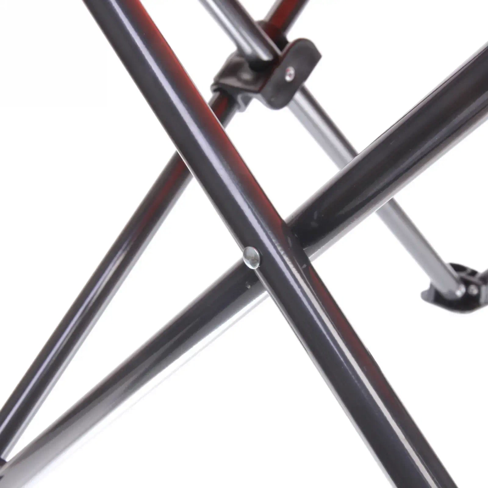 Кресло складное с подлокотниками до 120кг Турист 62*63*95см серо-оранжерое