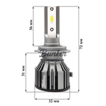 Светодиодные автомобильные LED лампы TaKiMi Orion H7 5500K 12V