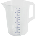Кувшин мерный;полипроп.;5л;D=20,5,H=27см;прозр. (Цвет: прозрачный)