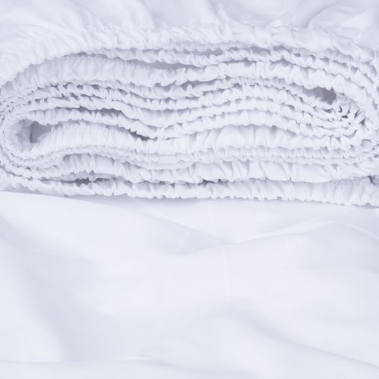 Простыня на резинке  Bianco,  120x200х30 , ранфорс  DOMTEKC