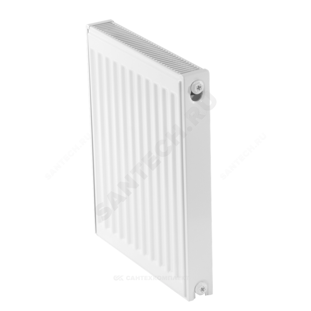 Радиатор стальной панельный Ventil Compact VC тип 21 500х500 Qну=867 Вт ниж/п в комплекте кронштейн. встроенный вентиль RAL 9016 (белый) Heaton Plus